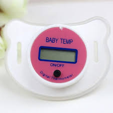 Baby Pacifier Thermometer - pink